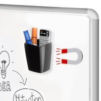 CEP Stifteköcher GLOSS, magnetisch, 2 Fächer, blau