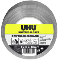 UHU Universal Gewebe-Klebeband, 48 mm x 50 m, grau