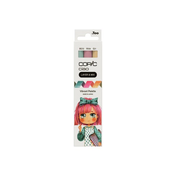 COPIC Marker Ciao 220750307 Vibrant Palette 3 pièces