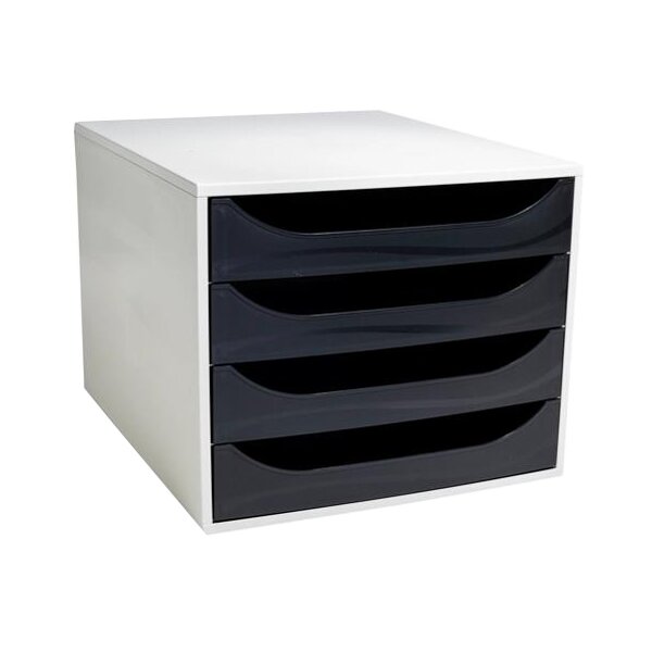 EXACOMPTA Schubladenbox ECOBOX, 4 Schübe, apfelgrün
