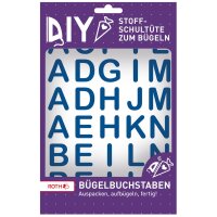 ROTH Bügelbuchstaben für DIY-Stoffschultüte, weiss