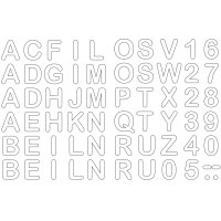 ROTH Bügelbuchstaben für DIY-Stoffschultüte, rot