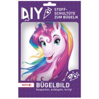 ROTH Bügelbild für DIY-Stoffschultüte, Schmetterling