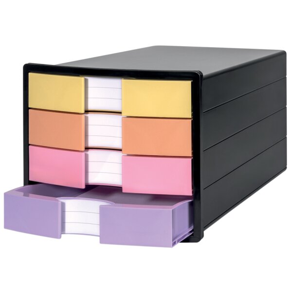 HAN Module de classement IMPULS, 4 tiroirs, blanc/pastel