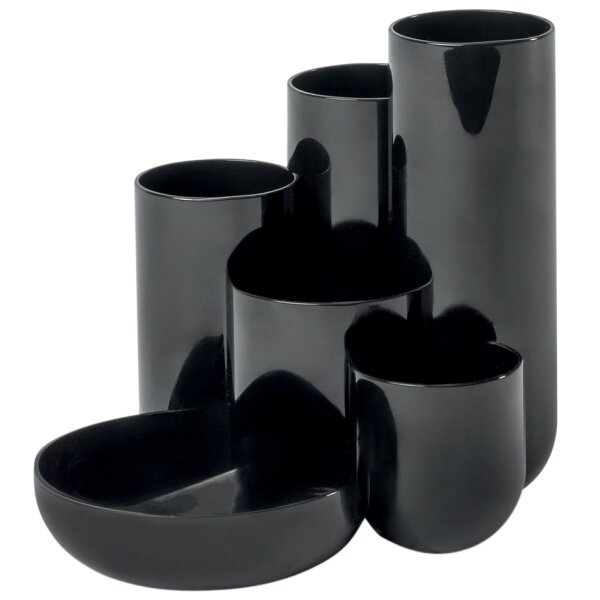 HAN Multipot à crayons CAMPUS, 6 pots, polystyrène, noir