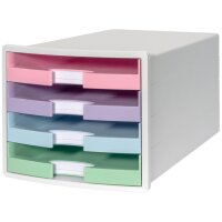 HAN Module de classement IMPULS, 4 tiroirs, blanc/pastel