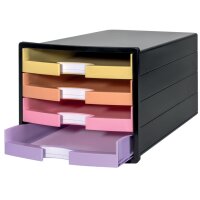 HAN Module de classement IMPULS, 4 tiroirs, blanc/pastel