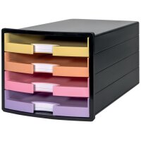 HAN Module de classement IMPULS, 4 tiroirs, blanc/pastel