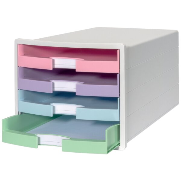 HAN Module de classement IMPULS, 4 tiroirs, noir/pastel