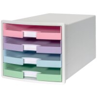 HAN Module de classement IMPULS, 4 tiroirs, noir/pastel