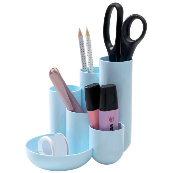 HAN Multipot à crayons CAMPUS, 6 pots, orange pastel