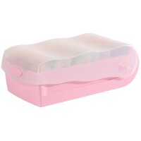 HAN Lernkartei CROCO, A8 quer, pastellrosa-transluzent