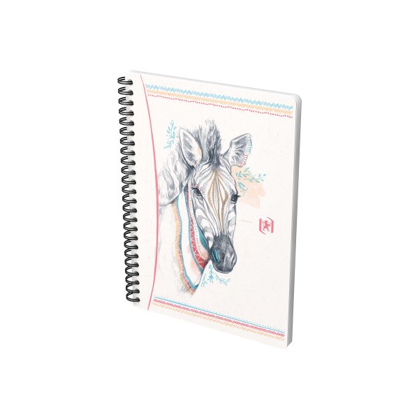 OXFORD Spiralbuch Boho Spirit A5 400153868 liniert, assortiert 60 Blatt