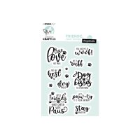 SIZZIX Klarischtstempel Friendz STAMP166 10.5x14.8x0.4cm