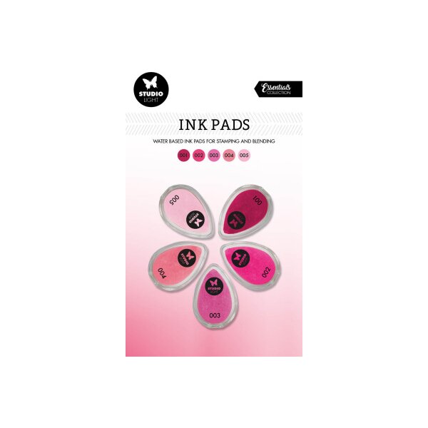 STUDIO LIGHT Stempelkissen 21.5x13x2.1cm INKP01 rottöne