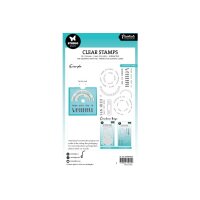 SIZZIX Klarischtstempel Kreise STAMP633 13.8x13.8x0.3cm