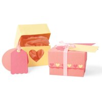 SIZZIX Stanzformen 663853 Box & Etiketten 10 Stück