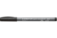 STAEDTLER Fasermaler 2mm 375-90 hellschwarz, Kalligraphiesp.