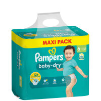 Pampers Couche baby-dry, taille 6 Extra Large, Maxi Pack