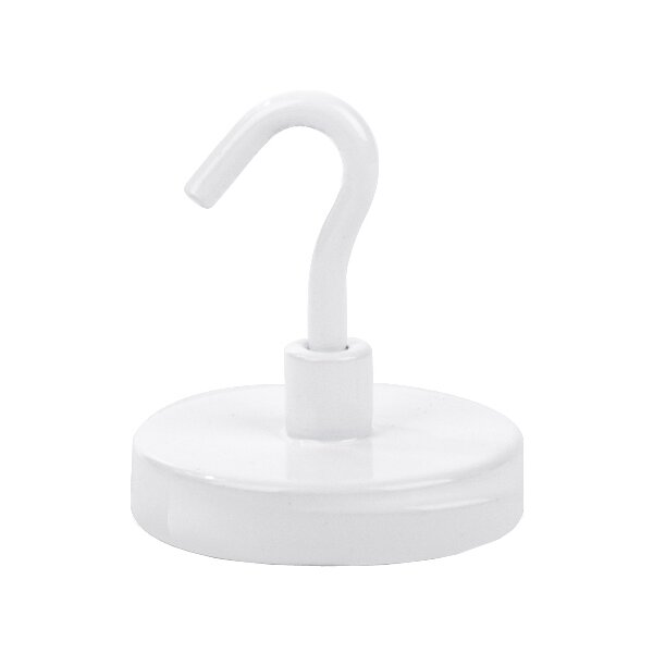 pavo Hakenmagnet, weiss, Durchmesser: 47 mm, 2er Pack