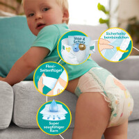 Pampers Couche baby-dry, taille 4+ Maxi, Maxi Pack