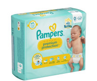 Pampers Couche Premium Protection New Baby, taille 0 Micro