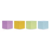 magnetoplan Aimant néodyme Wood Series Cube, coloré