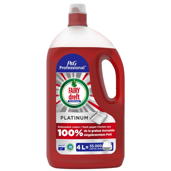 P&G Professional FAIRY Handspülmittel Platinum, 4 Liter
