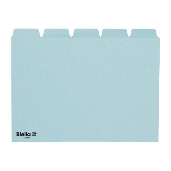 BIELLA Cartes-quides blanco A6 21065505U bleu 25 pcs.