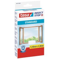 tesa Fliegengitter STANDARD für Fenster, 1,10 m x...