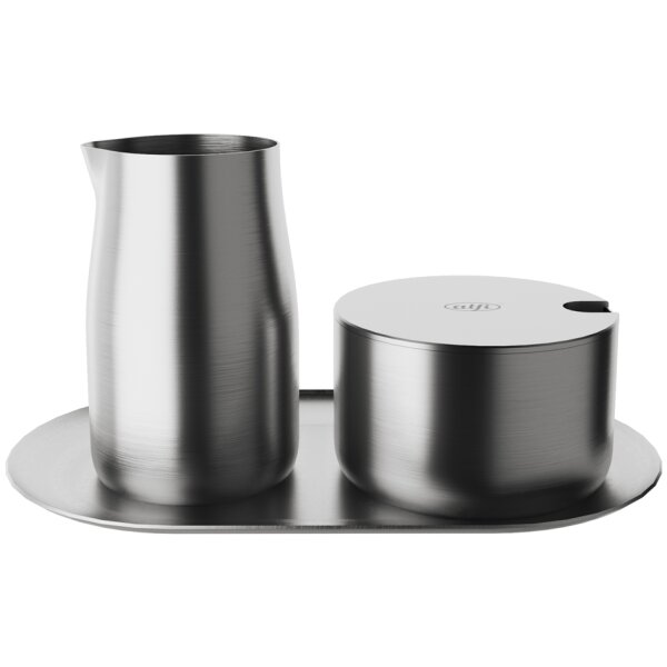 alfi Milch &amp; Zucker-Set, aus Edelstahl, matt, 4-teilig