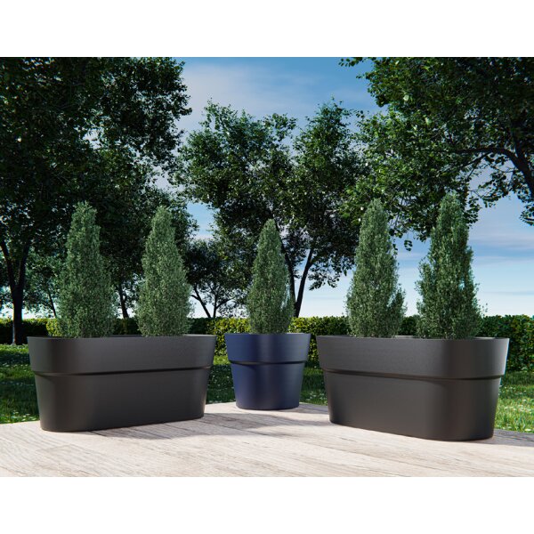 tera Pflanztrog "Sirio", Breite: 780 mm, ash