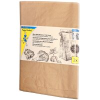 Peggy Perfect Sac poubelle compostable, 120 litres, marron