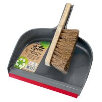 Peggy Perfect Kehrgarnitur mit Lippe, Kunststoff, grau