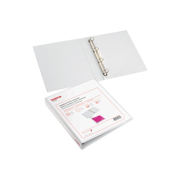 KOLMA Zeigebuch Vario XL Univer. A4 01.301.16 weiss, 4-Ring 30mm