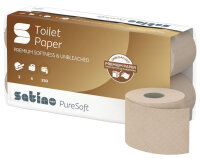 satino by wepa Papier toilette PureSoft, 2 couches, marron