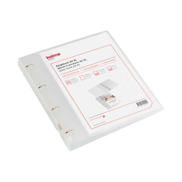 KOLMA Zeigebuch Vario XL KF A4 02.018.00 weiss, 4-Ring 20mm