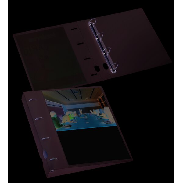 KOLMA Zeigebuch Vario XL KF A4 02.018.00 weiss, 4-Ring 20mm