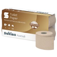 satino by wepa Papier toilette PureSoft, 3 couches, marron