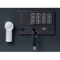 pavo Coffre-fort High Security, 8,1 litres, gris foncé