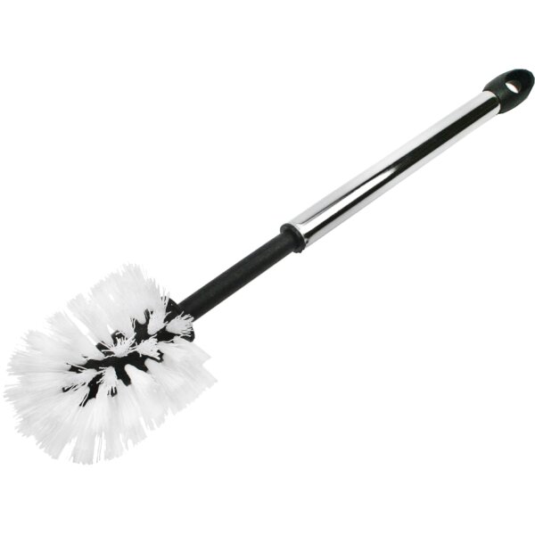 Peggy Perfect Brosse de toilettes, manche chromé, tête ronde