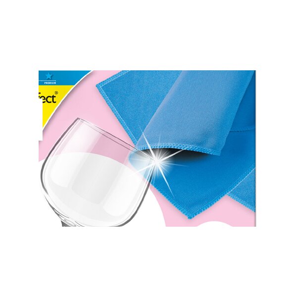 Peggy Perfect Chiffon microfibre pour verres, bleu