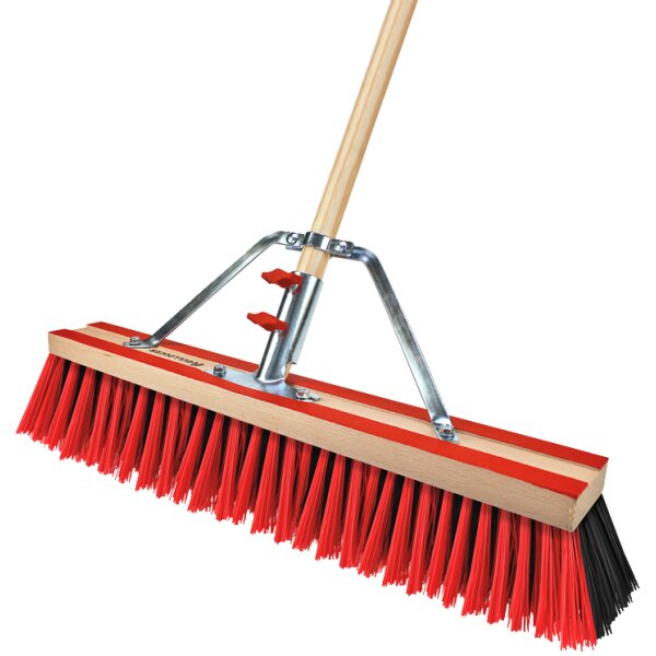 Peggy Perfect Strassenbesen mit Stiel "Bulldozer", 600 mm