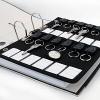 STOP Intercalaire porte-clés RPET TIMOR, A4, pour...