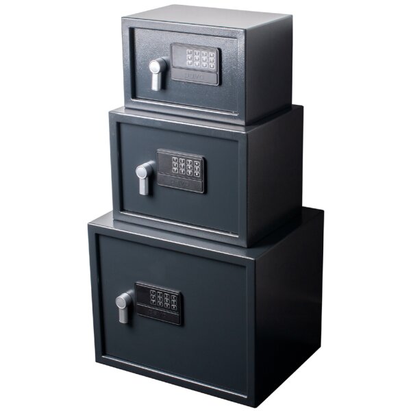 pavo Coffre-fort High Security, 15,7 litres, gris foncé