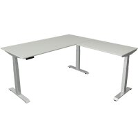 kerkmann Sitz-Steh-Schreibtisch Move 4 mit Anbau, anthrazit