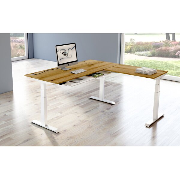 kerkmann Bureau réglable en hauteur Move 4 avec extension