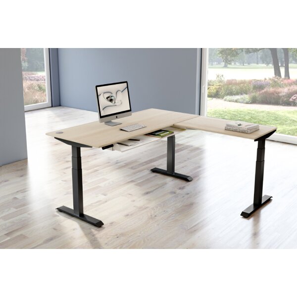 kerkmann Bureau réglable en hauteur Move 4 avec extension