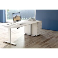 kerkmann Sitz-Steh-Schreibtisch Move 4, (B)1.800 mm, grau