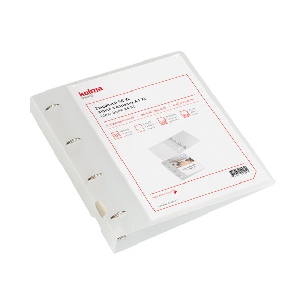 KOLMA Zeigebuch Vario XL KF A4 02.022.00 weiss, 4-Ring 40mm